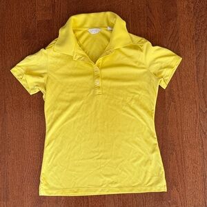 Women Callaway Golf Yellow Polo Shirt